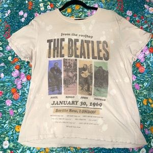 from the rooftop The Beatles t-shirt